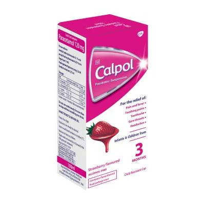 Calpol Paediatric Suspension Strawberry Flavoured 100ml