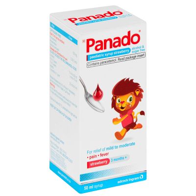 Panado Paediatric Syrup Strawberry 100ml