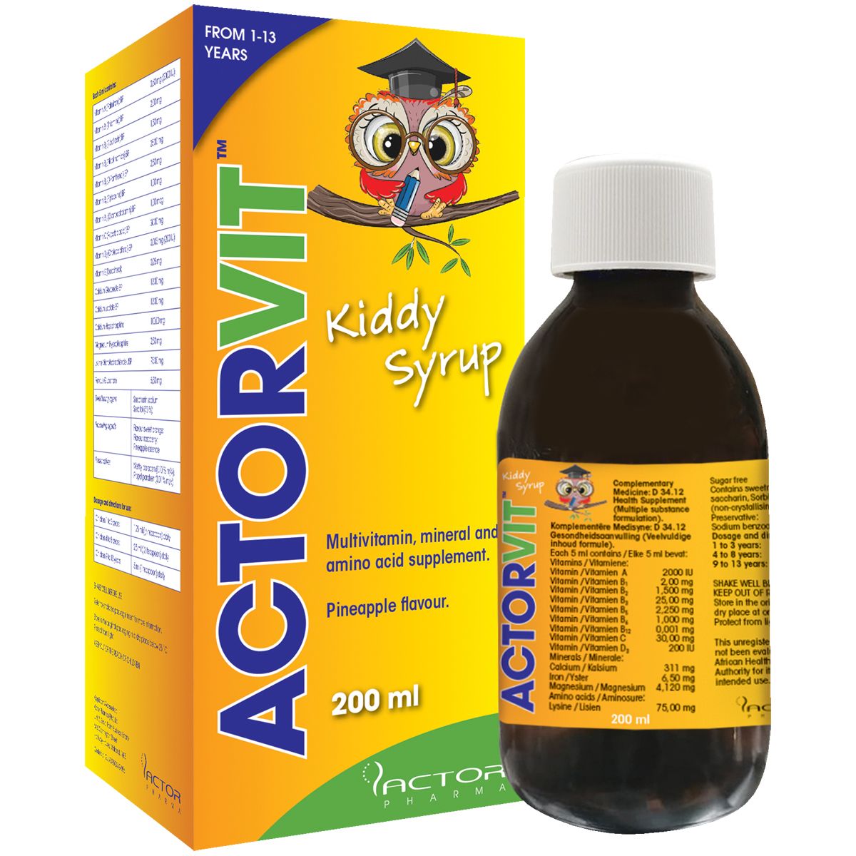 Actorvit Kiddy Syrup 200ml