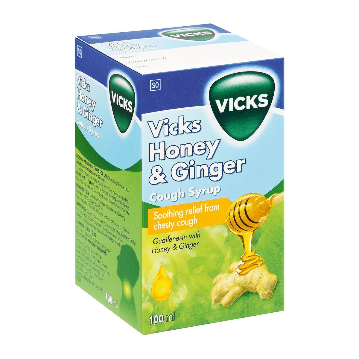 Vicks Cough Syrup Honey & Ginger 100ml