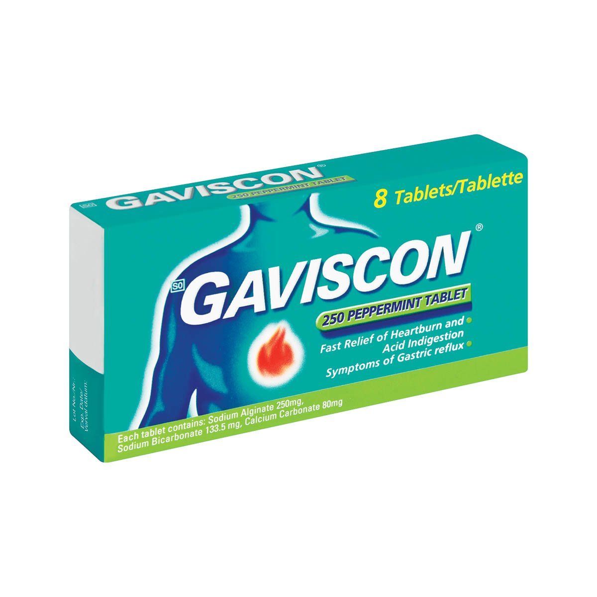 Gaviscon Peppermint 8 Tablets