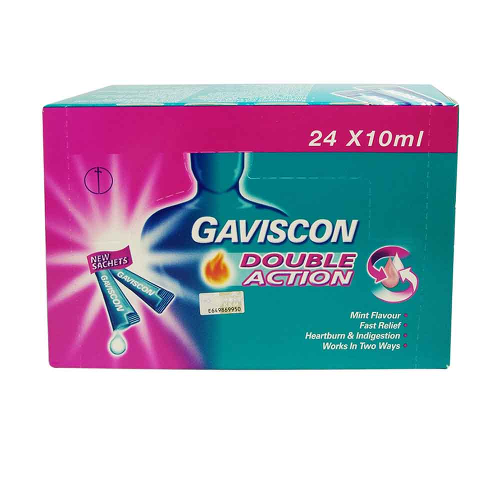 Gaviscon Double Action Liq Sachets 24x10ml