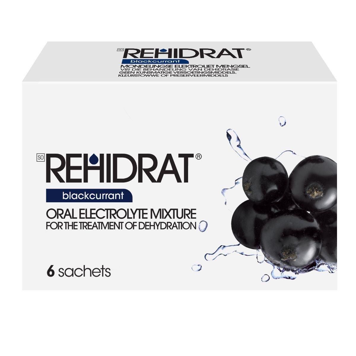 Rehidrat Oral Electrolyte Mixture Blackcurrant 14g X 6 Sachets