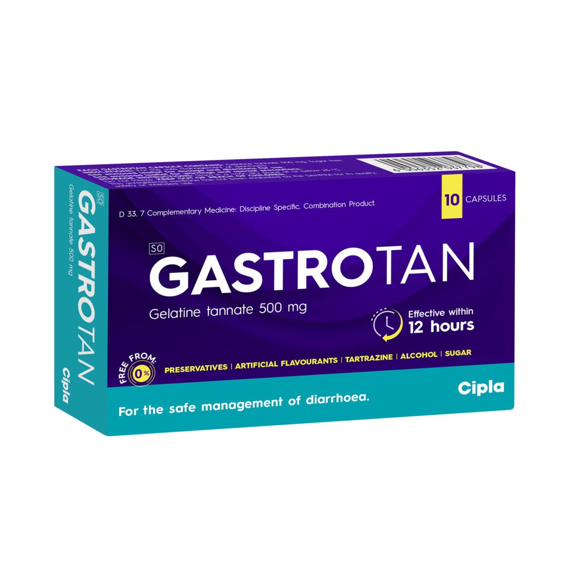 Gastrotan Adult 500mg Capsules 10s