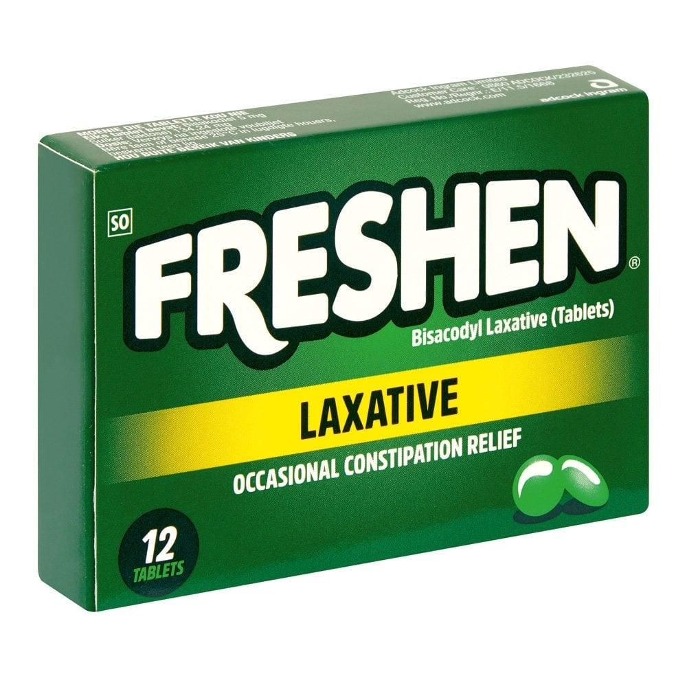 Freshen Bisacodyl Laxative 12 Tablets