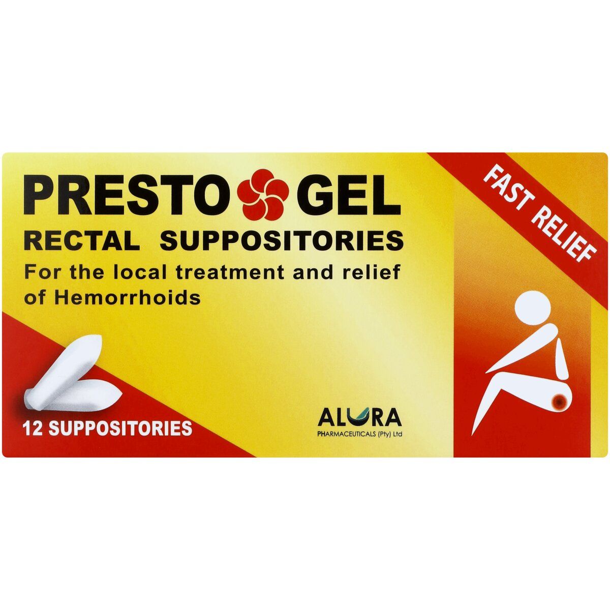 Presto Gel Suppositories 12