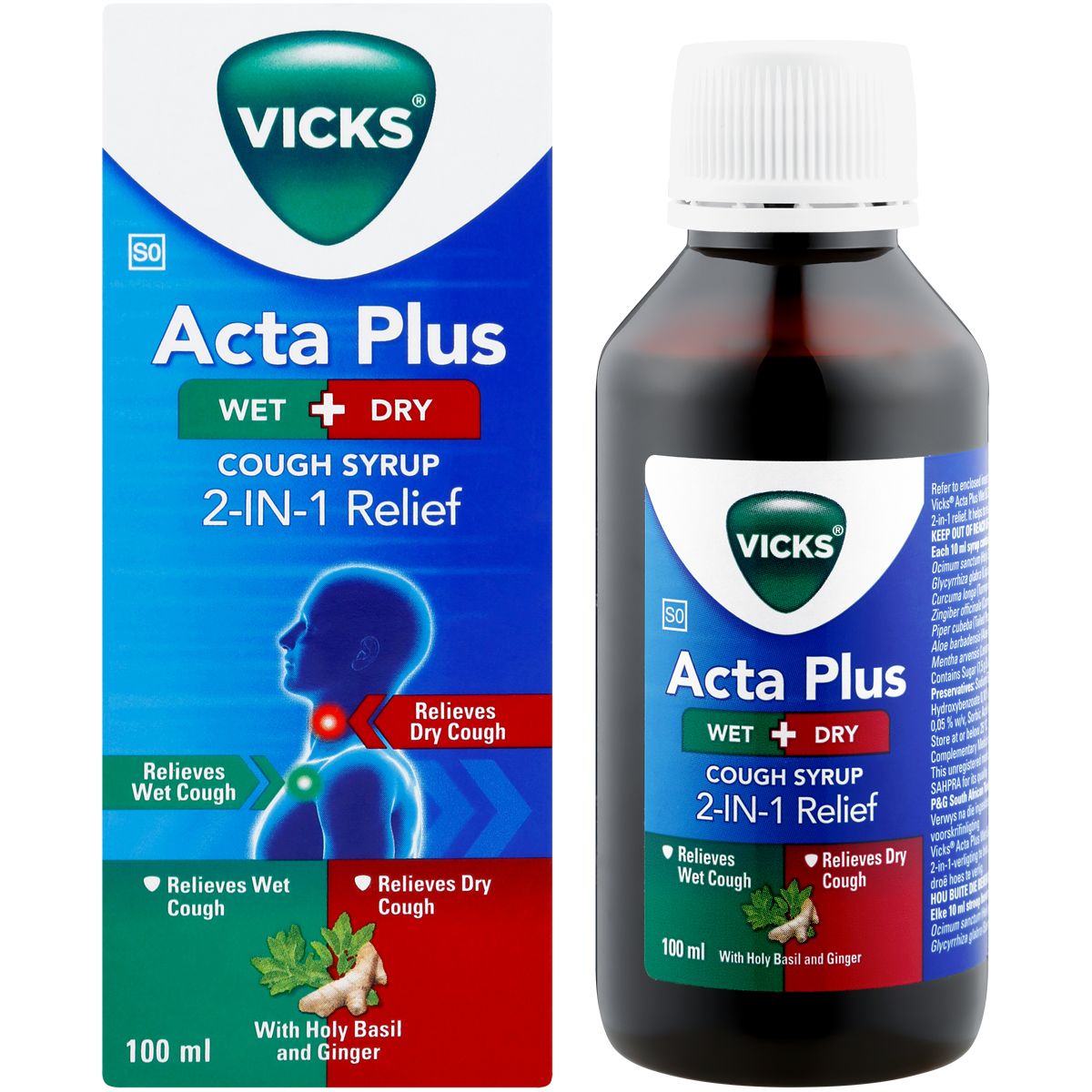 Vicks Actaplus Wet And Dry 100ml