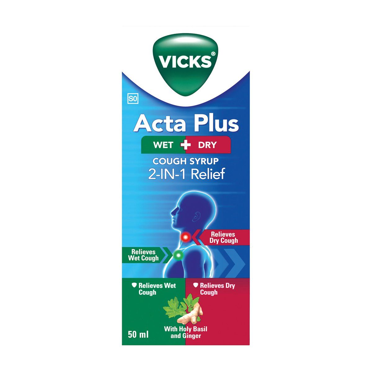 Vicks Actaplus Wet And Dry 50ml