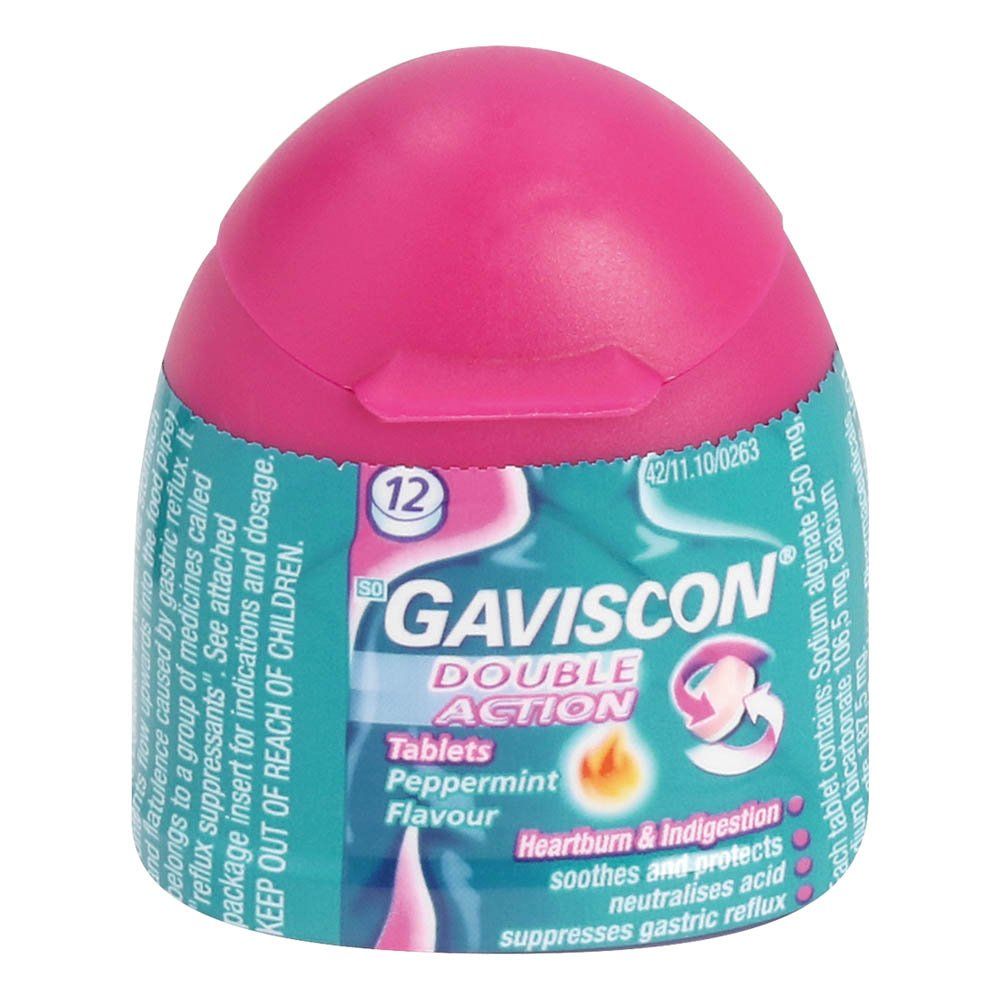 Gaviscon Plus Peppermint 12 Tablets