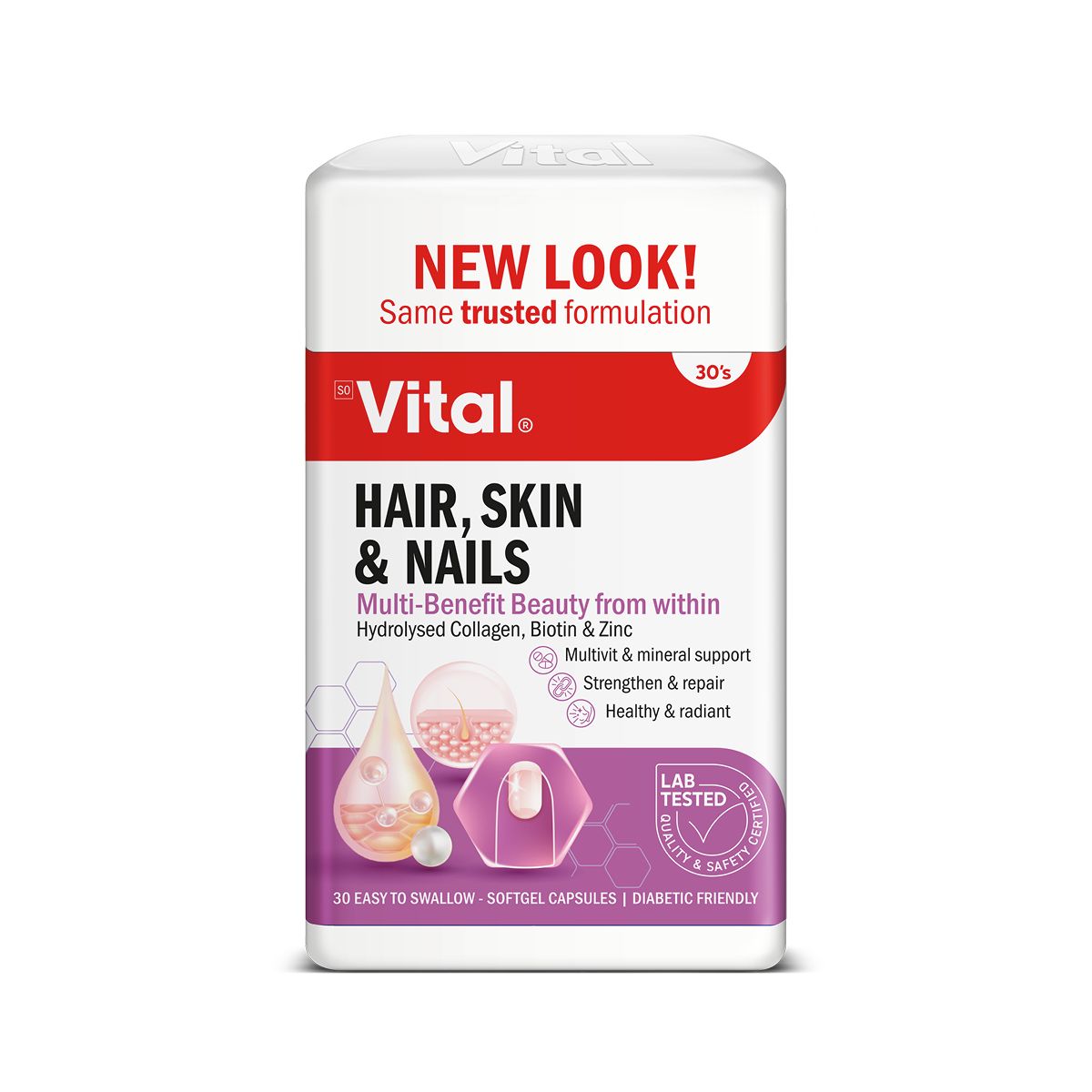 Vital Hair, Skin And Nails 30 Caps