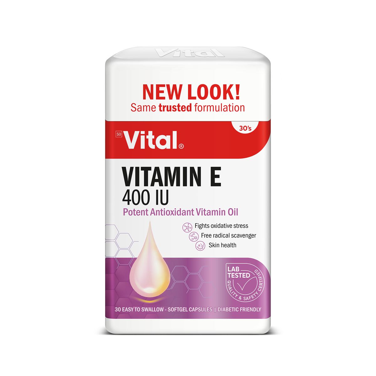 Vital Vitamin E 400 Iu 30 Capsules