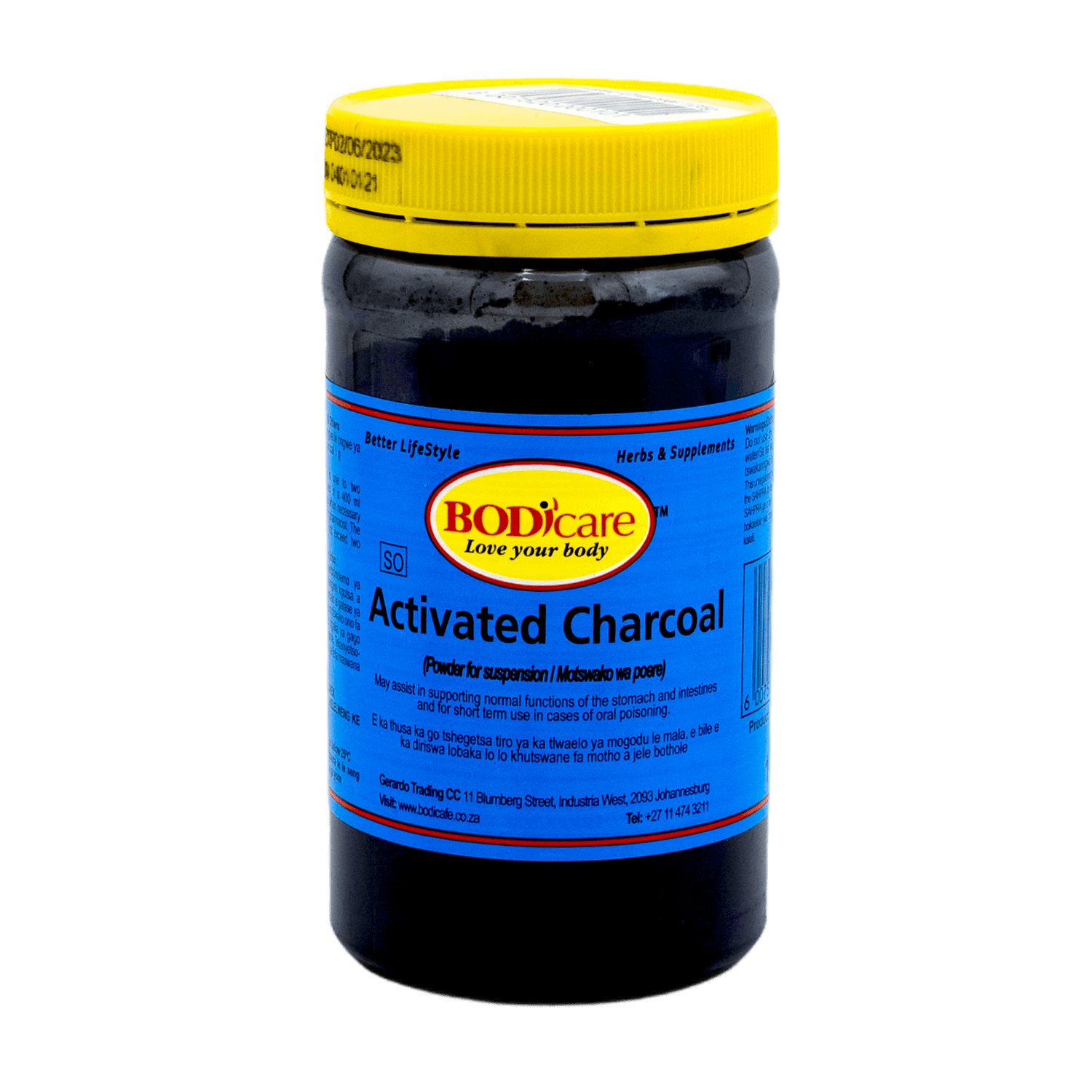 Activated Charcoal Bodicare 125g