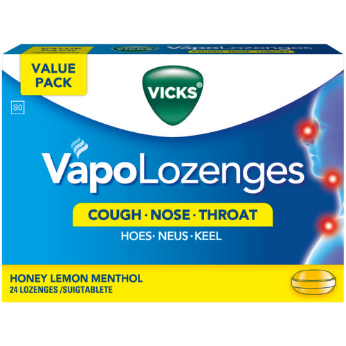 Vicks Vapolozenges Honey & Lemon 24